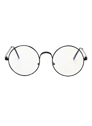 unisex Round Plastic Medical Glasses 