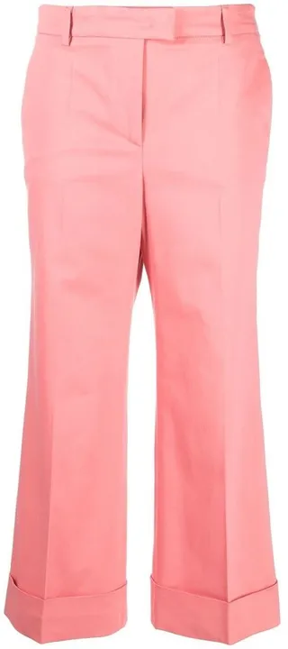Pressed-Crease Cropped Tailored Trousers