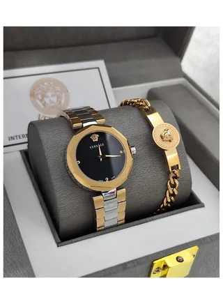 Luxury and beautiful second-class Versace women's watch set 