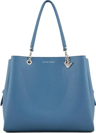 Emporio Armani Charm Denim Shopping Bag