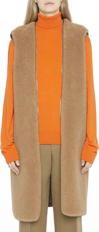 Beyzita Camel Hair Vest