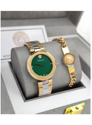 Luxury and beautiful second-class Versace women's watch set 