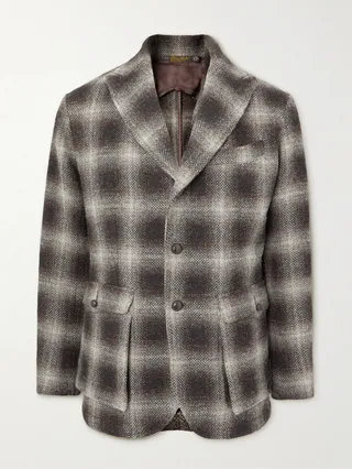 Bideford Checked Wool Coat