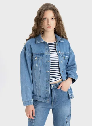 Oversize Fit Jean Jacket 