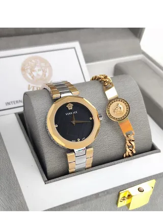 Luxury and beautiful second-class Versace women's watch set 