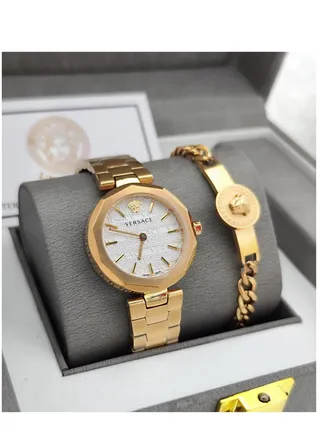 Luxury and beautiful second-class Versace women's watch set 
