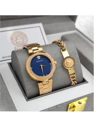 Luxury and beautiful second-class Versace women's watch set 
