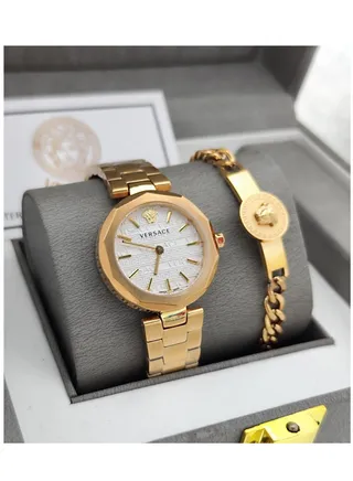 Luxury and beautiful second-class Versace women's watch set 