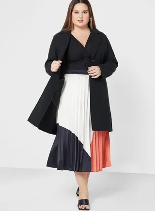 Button Detail Coat 
