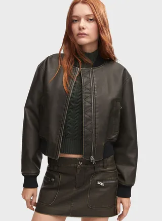 PU Bomber Jacket 