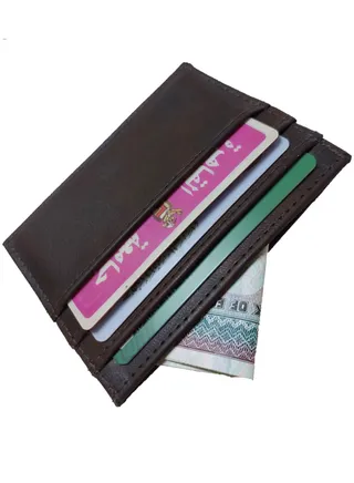 Leather front and back cases card holder wallet 