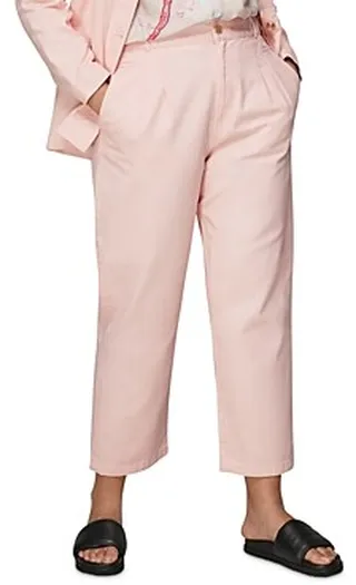 Whistles Stretch Waist Straight Leg Trousers