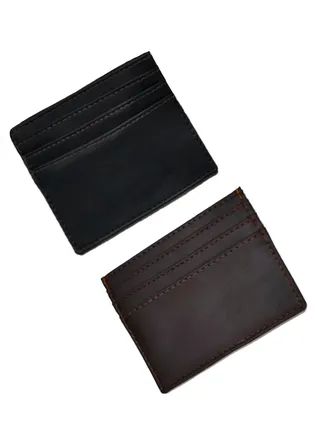 Bundle of 2 Leather front and back cases card holder wallets 