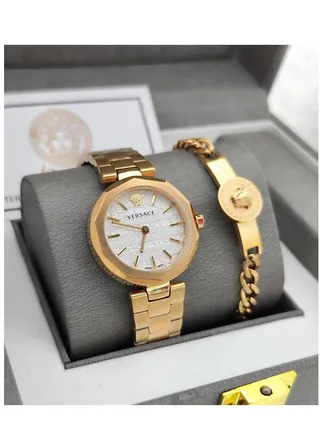 Luxury and beautiful second-class Versace women's watch set 
