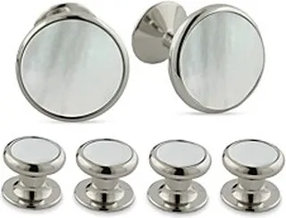 David Donahue Mother Of Pearl Inlay Stud & Cufflink Set