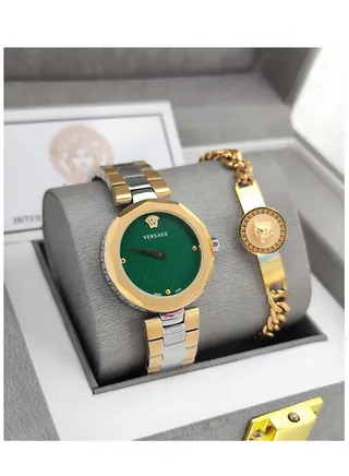 Luxury and beautiful second-class Versace women's watch set 