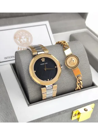 Luxury and beautiful second-class Versace women's watch set 