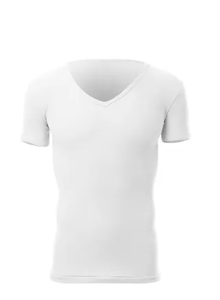 Cottonil  - Neck Men Undershirts-Derby-V-white 