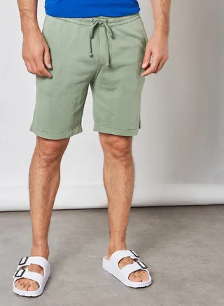Embroidered Logo Shorts Cargo Green 