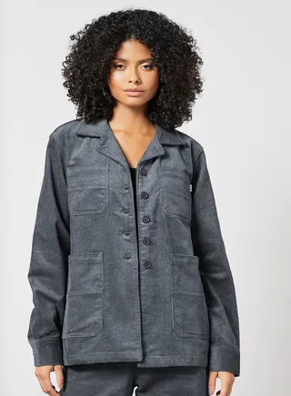 Corduroy Chore Jacket Grey 
