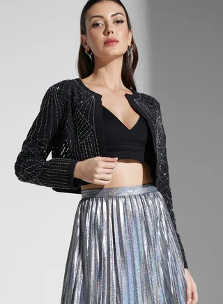 Embellished Full Sleeve Jacket 