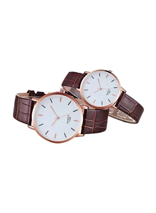 Casual Waterproof Quartz Analog Couple Watch NNSB03703692 