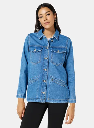 Basic Denim Jacket Navy 
