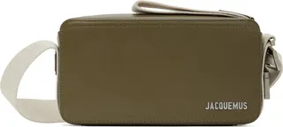 Jacquemus Khaki Le Raphia 'Le Cuerda Horizontal' Bag