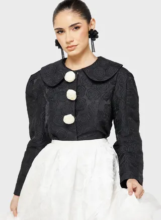 Front Knot Tailored Jacket 