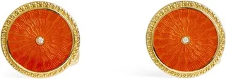 Deakin & Francis Yellow Gold And Diamond Cufflinks
