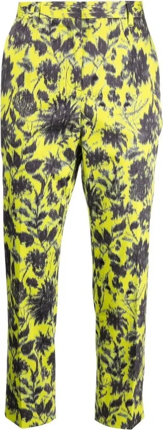 Printed Cropped Trousers