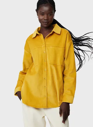 Lightweight Cord Shacket 