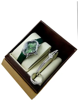 Women's Watch Set With Bracelet And Ring 