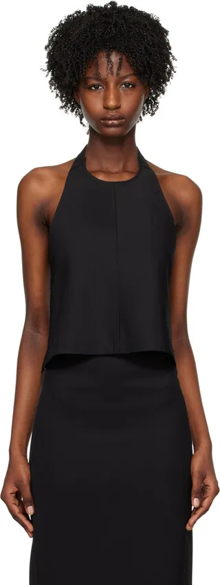WARDROBE.NYC Black Open Back Camisole