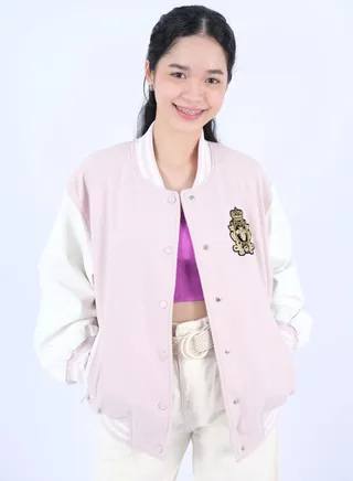 Women’s Embroidered Queen Bee Outwear Jackets in Hushed Violet 