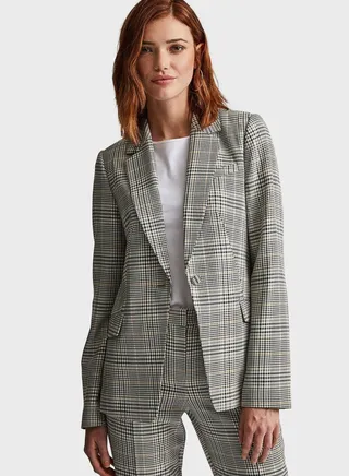 Checked Blazer 