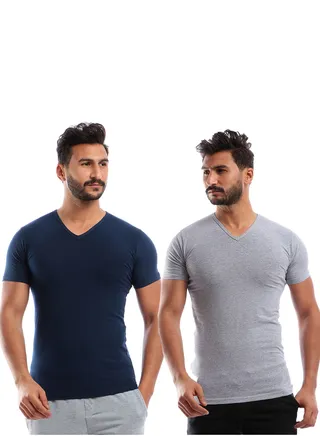 Bundle Of TWO (V) Neck - For Men 