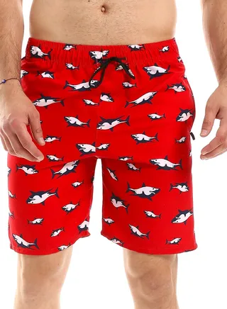 Printed Swim Short, Water Proof 100% Polyester Fabric 