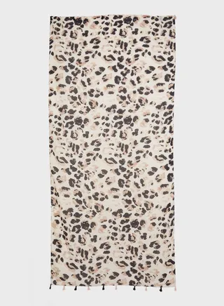 Floral Pattern Long Scarf