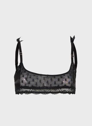 Mesh Detail Bra 