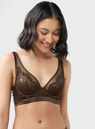 Lace Strap Detail Pushup Bra 