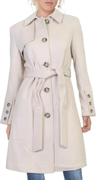 Womens Lightweight Cold Weather Wool Coat
