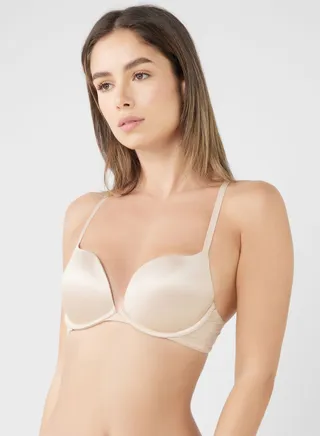 Strap Detail Plunge Bra