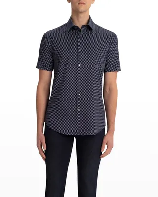 Men's Miles Ooohcotton Tech Sport Shirt - Geo