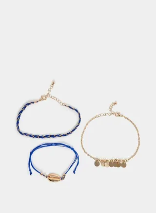 Set of 4 - Shell Design Anklet