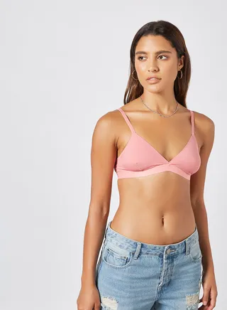 Solid T-Shirt Bra Rose 