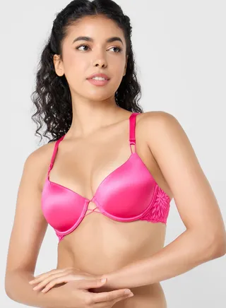 Plunge Neck Padded Bra 