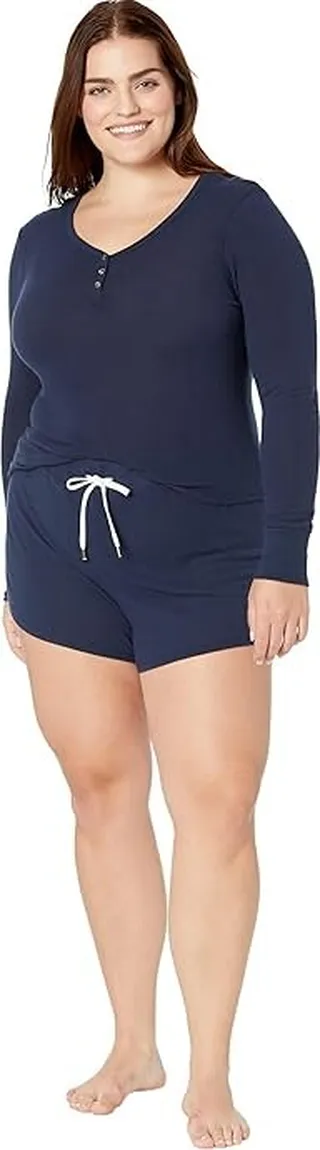 Honeydew Intimates Star Seeker Brushed Jersey Short Set (Ink) Women's Pajama Sets