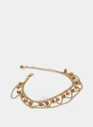 Bell Drop Layered Anklet