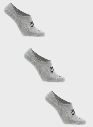 3 Pack Everyday Futura Cushion Footie Socks